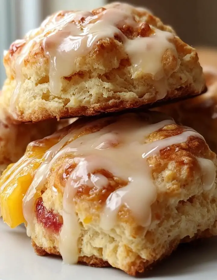 Peach Buttermilk Biscuits