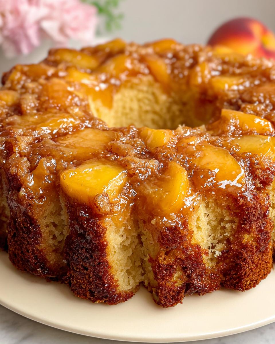 Peach Cobbler Pound Cake - detail 1
