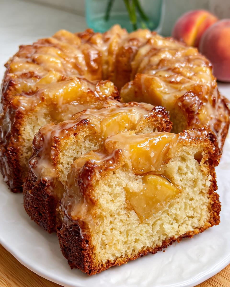 Peach Cobbler Pound Cake - detail 2