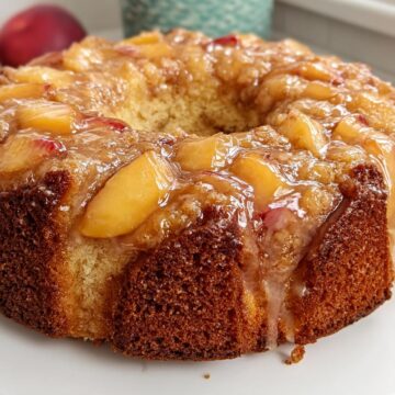 Peach Cobbler Pound Cake