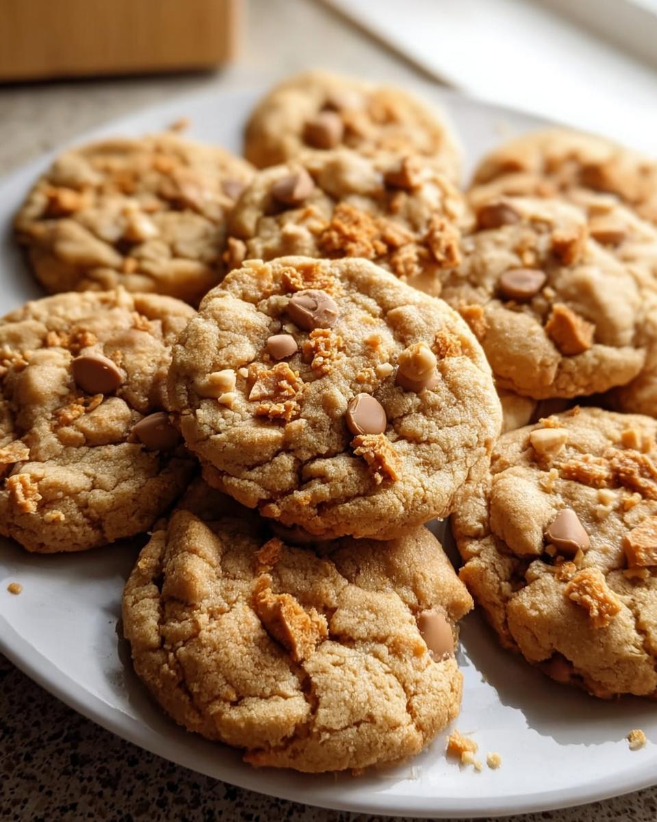Peanut Butter Butterfinger Cookies - detail 2