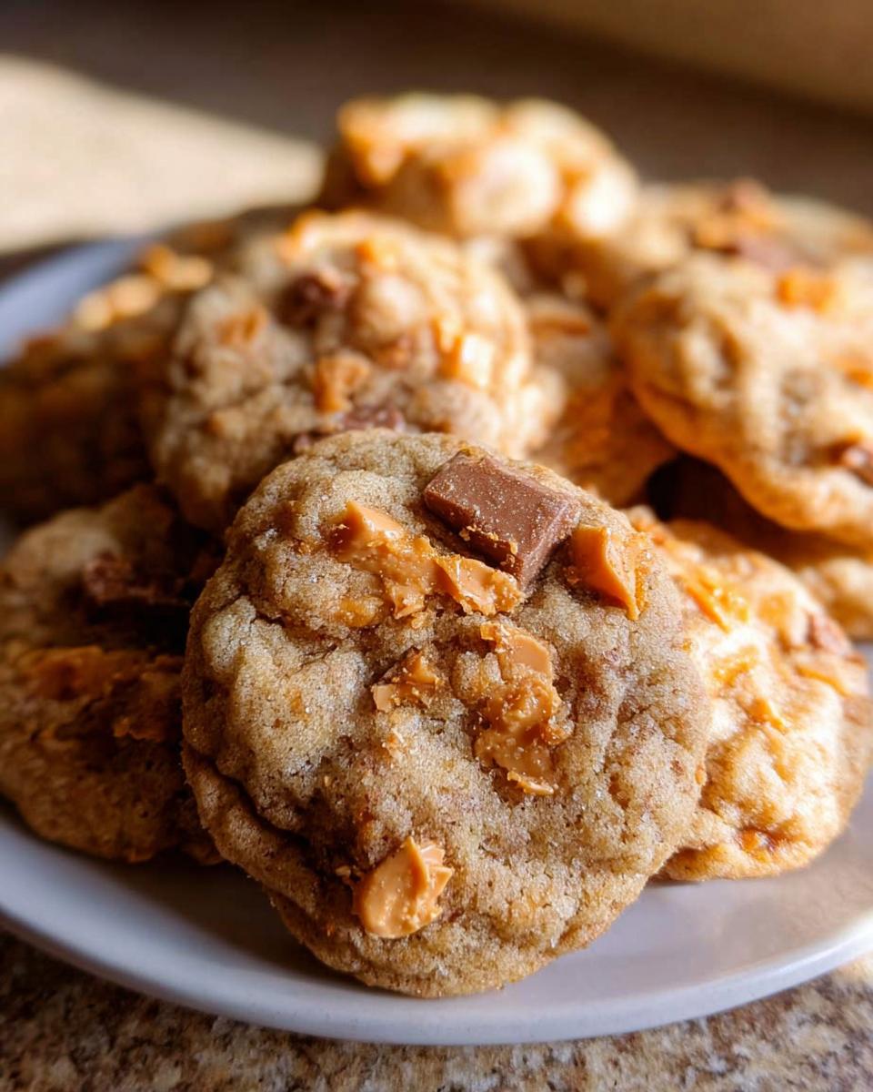 Peanut Butter Butterfinger Cookies - detail 2