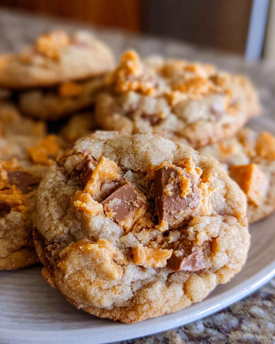 Peanut Butter Butterfinger Cookies - detail 3