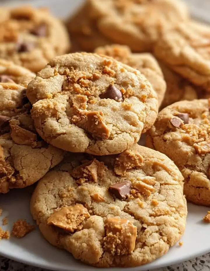 Peanut Butter Butterfinger Cookies