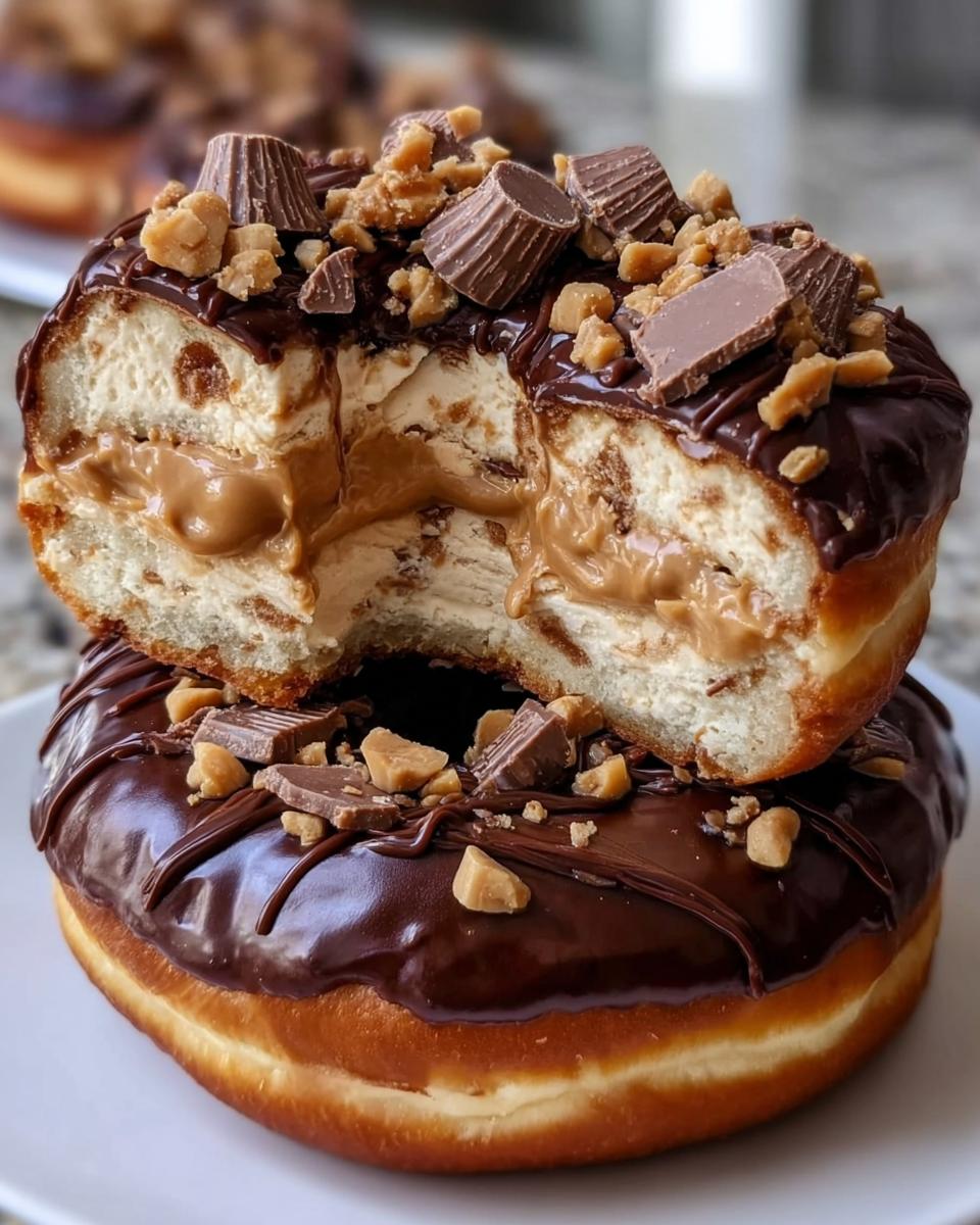 Peanut Butter Cheesecake Donut Sandwiches - detail 1
