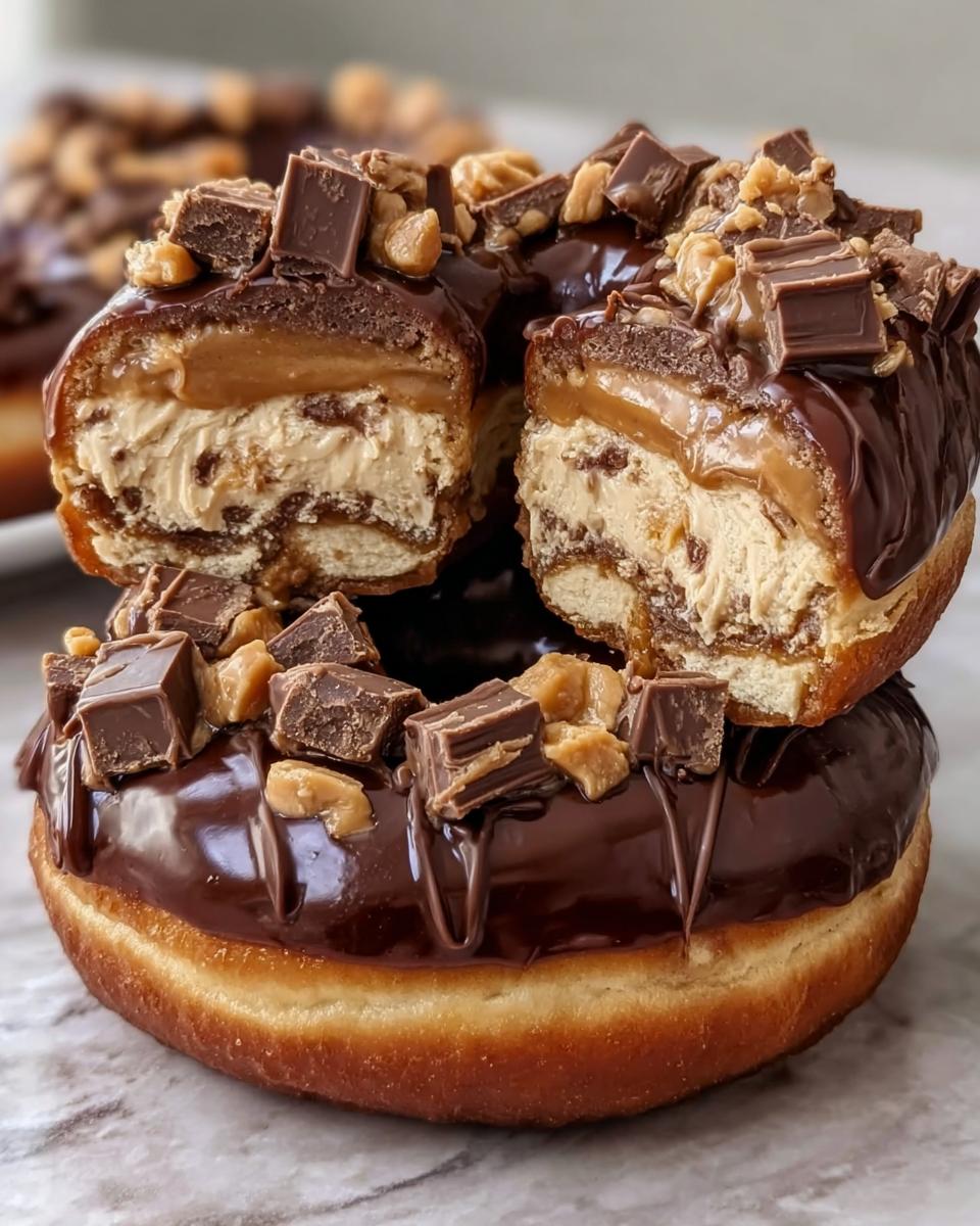 Peanut Butter Cheesecake Donut Sandwiches - detail 2