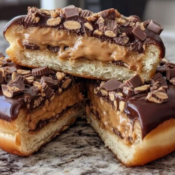 Peanut Butter Cheesecake Donut Sandwiches