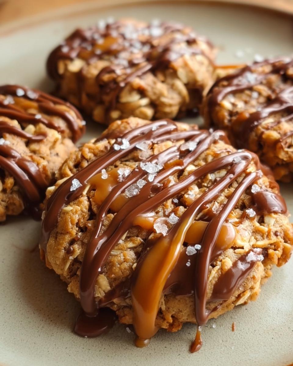 Peanut Butter Chocolate Caramel Cookies - detail 2