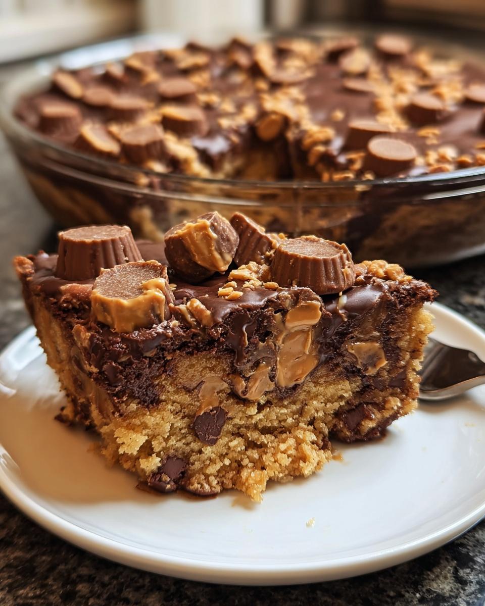 Peanut Butter Cup Dump Cake - detail 2