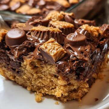Peanut Butter Cup Dump Cake