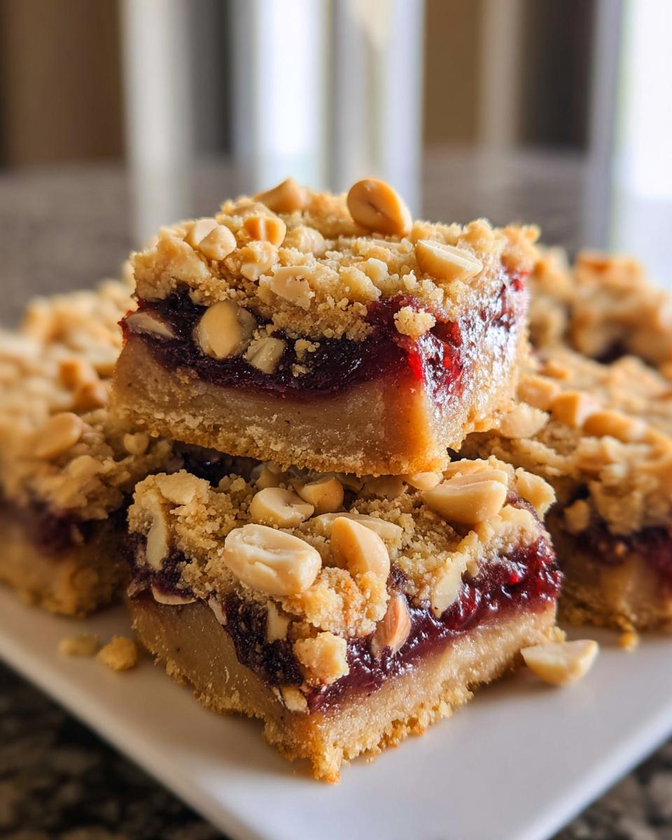 Peanut Butter and Jelly Bars - detail 1