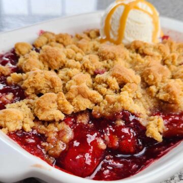 Peanut Butter and Jelly Cobbler