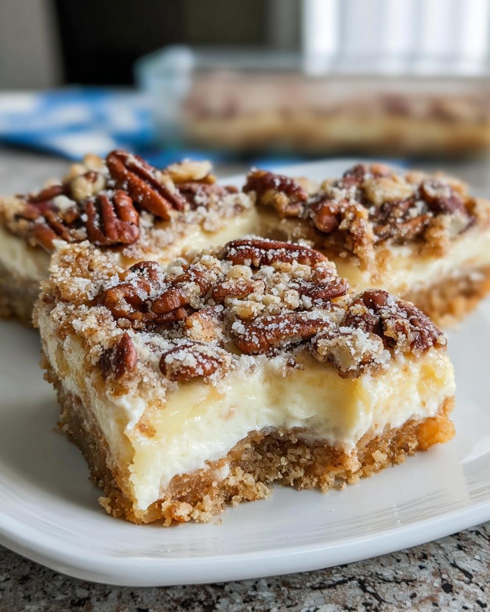 Pecan Cheesecake Bars - detail 1