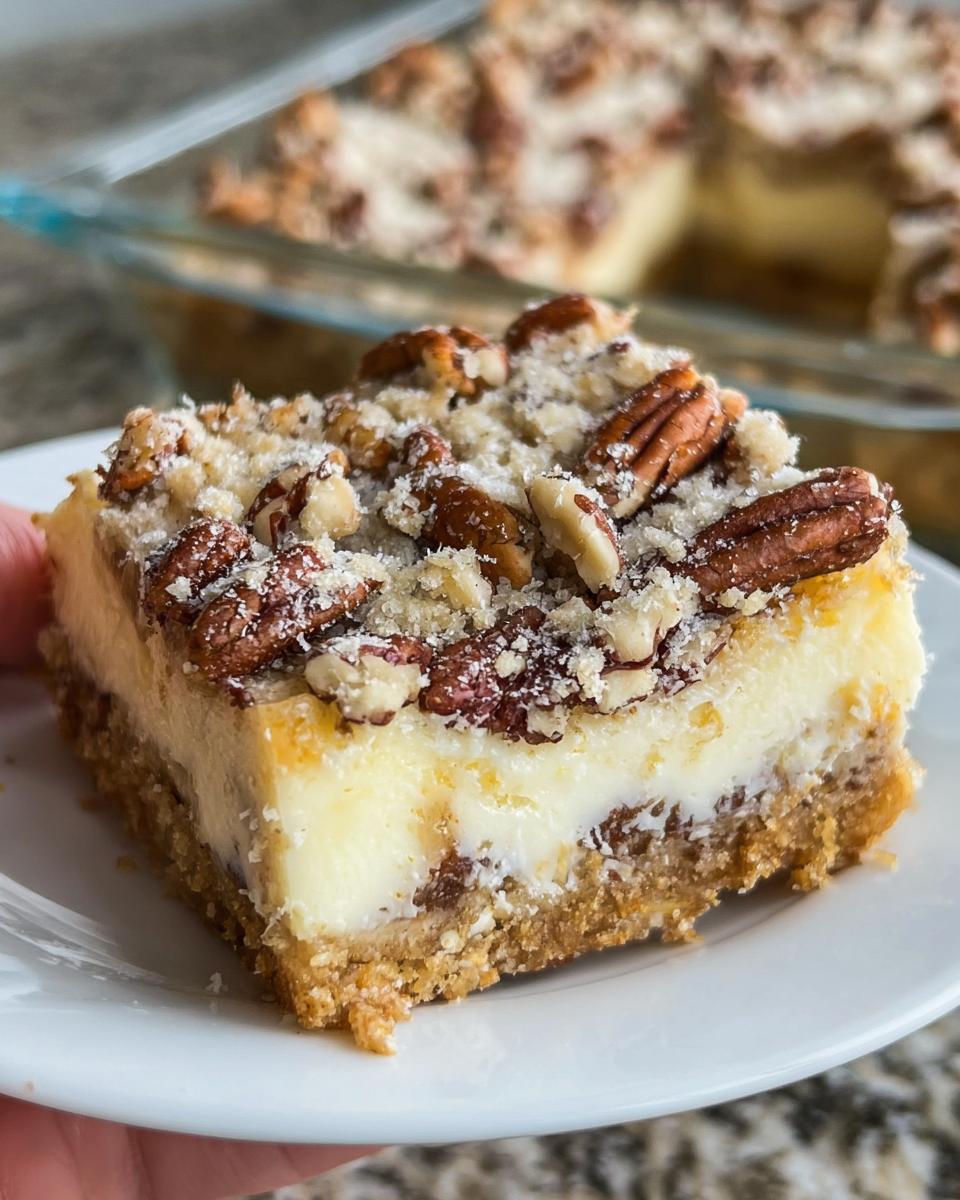 Pecan Cheesecake Bars - detail 2