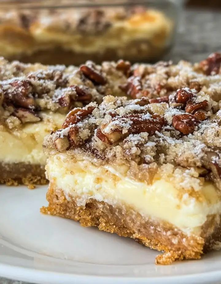 Pecan Cheesecake Bars