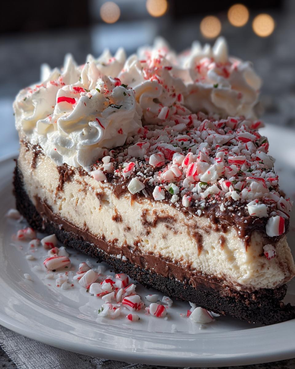 Peppermint Bark Cheesecake - detail 1