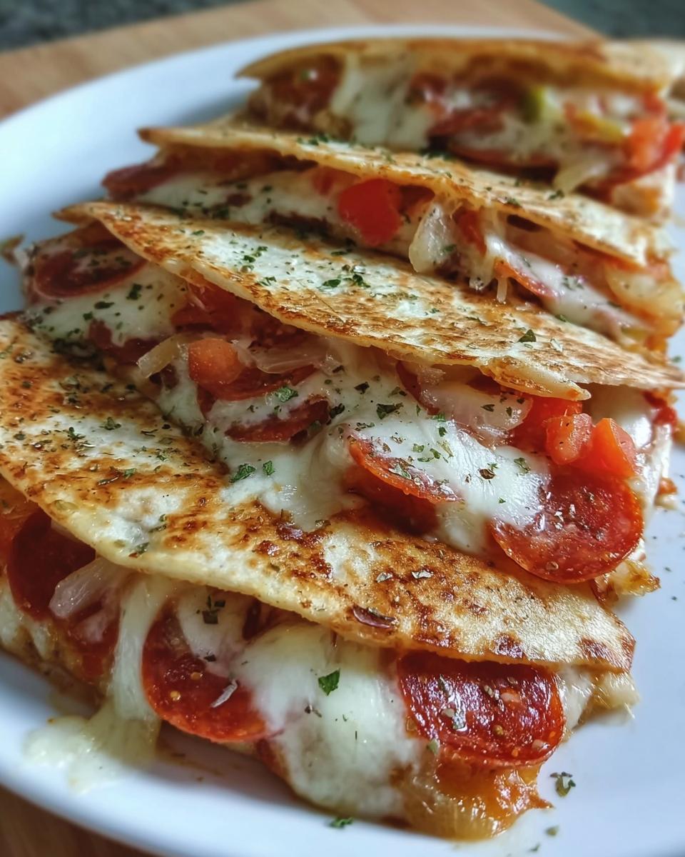 Pepperoni Cheese Pizza Quesadillas - detail 1