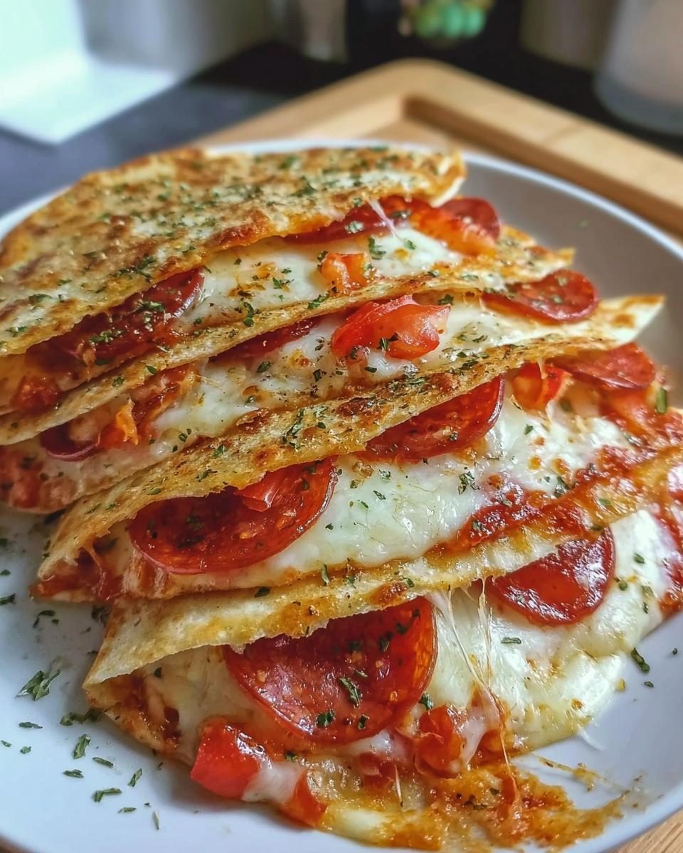 Pepperoni Cheese Pizza Quesadillas - detail 3