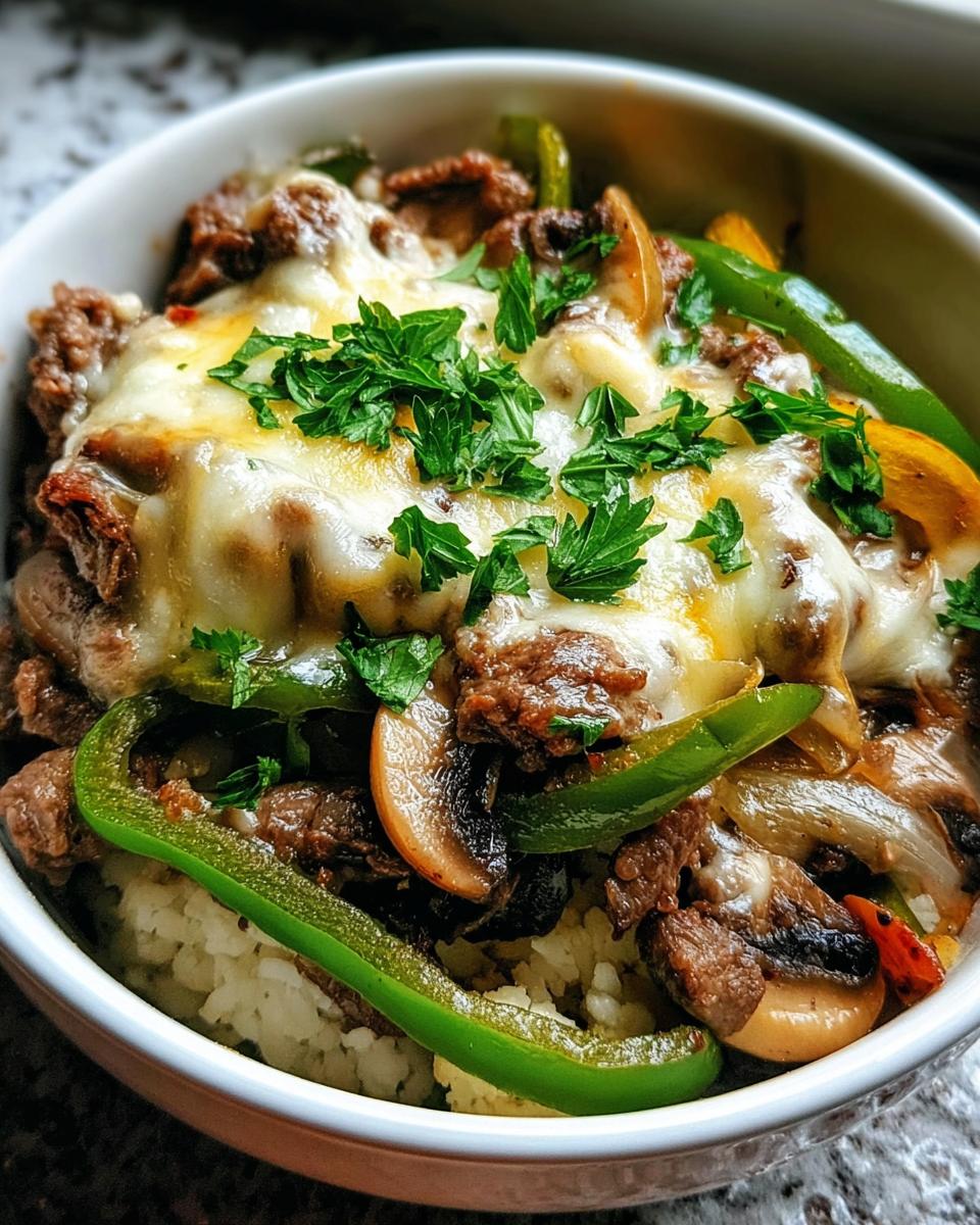 Philly Cheesesteak Bowls - detail 2