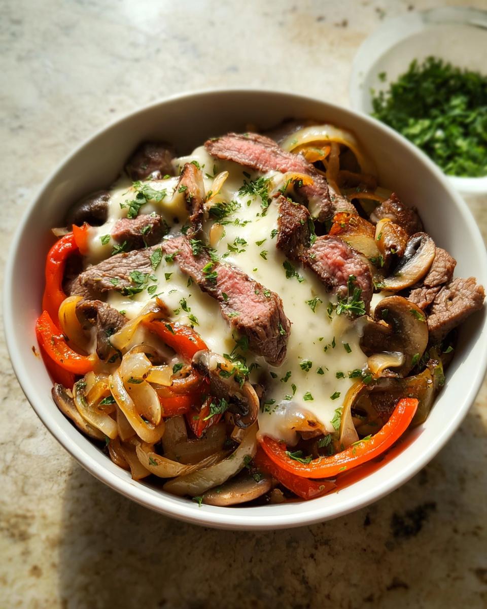 Philly Cheesesteak Bowls - detail 2