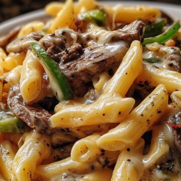 Philly Cheesesteak Pasta