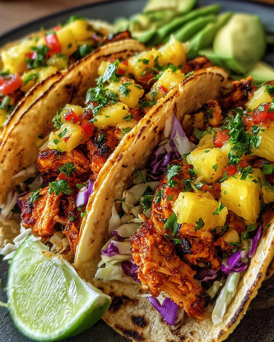 Pineapple Chicken Tacos - detail 1