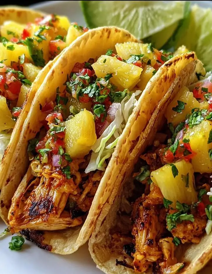 Pineapple Chicken Tacos