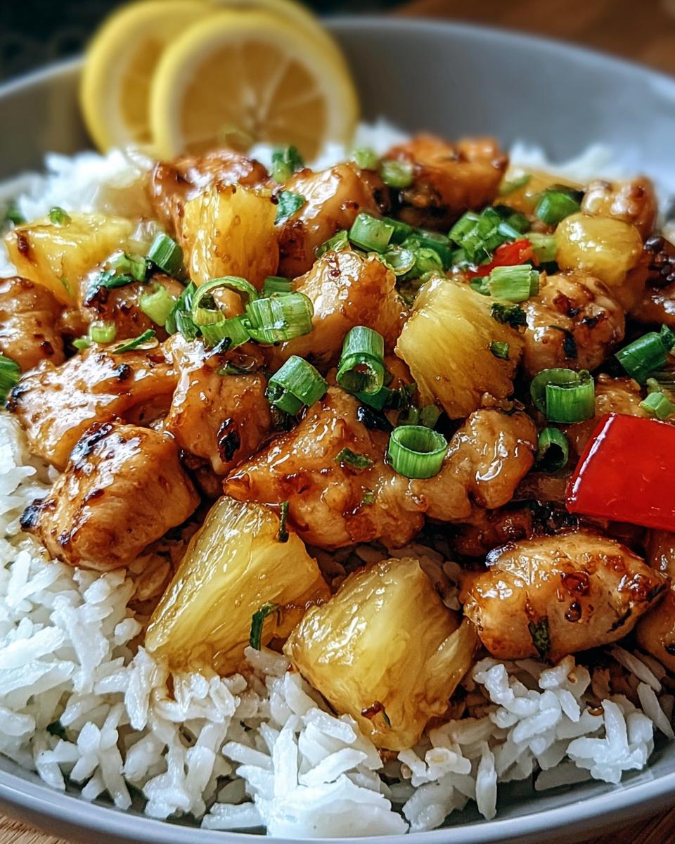 Pineapple Chicken and Rice - detail 2