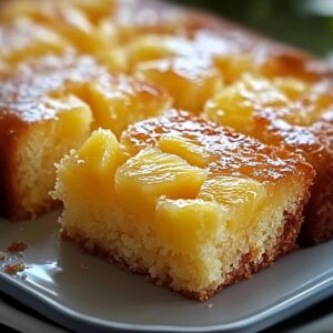Pineapple Condensed Milk Cake