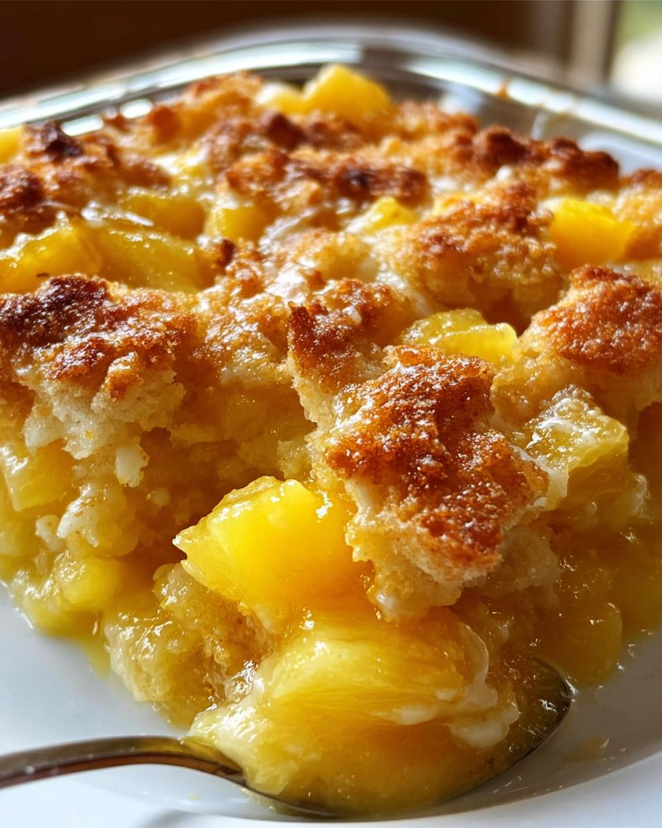 Pineapple Cream Cheese Cobbler - detail 1