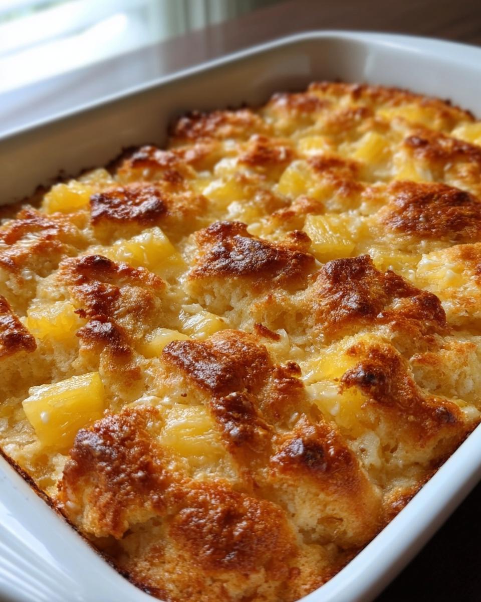 Pineapple Cream Cheese Cobbler - detail 1