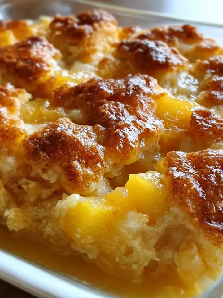 Pineapple Cream Cheese Cobbler