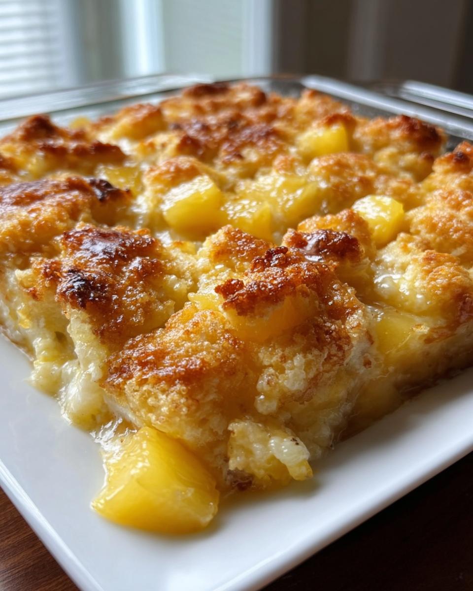 Pineapple Cream Cheese Cobbler - detail 2