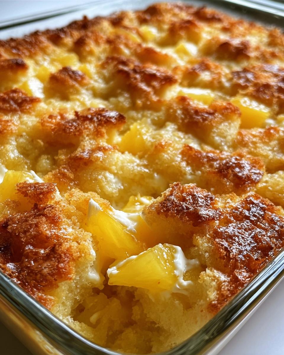 Pineapple Cream Cheese Cobbler - detail 2