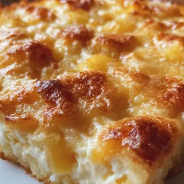 Pineapple Cream Cheese Cobbler