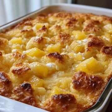 Pineapple Cream Cheese Cobbler