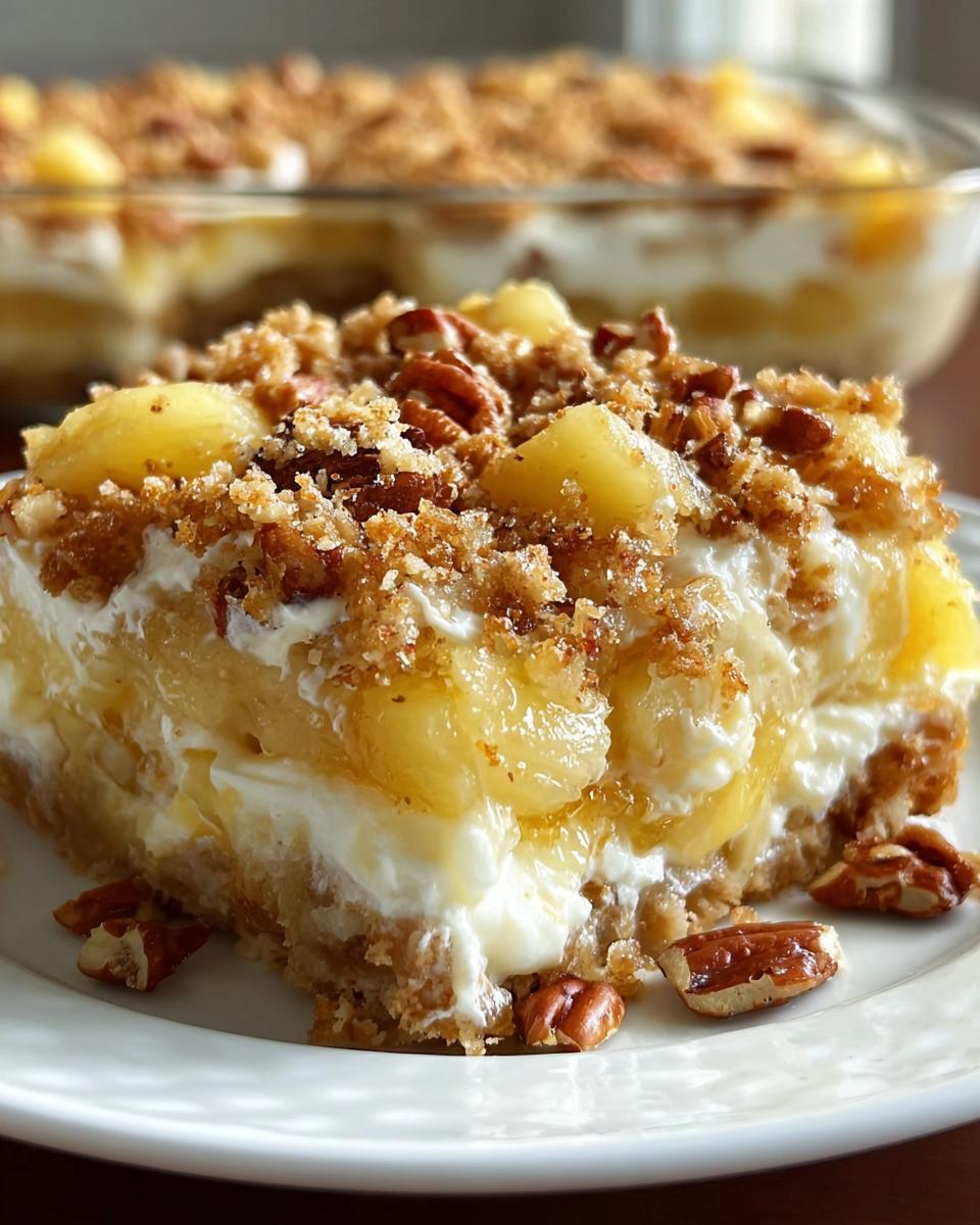 Pineapple Pecan Cream Cheese Crunch Bake - detail 1