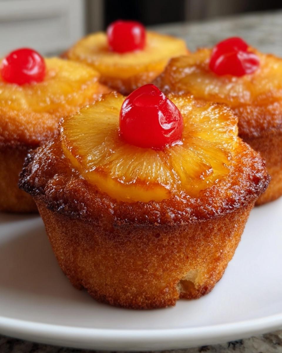 Pineapple Upside Down Cupcakes - detail 1