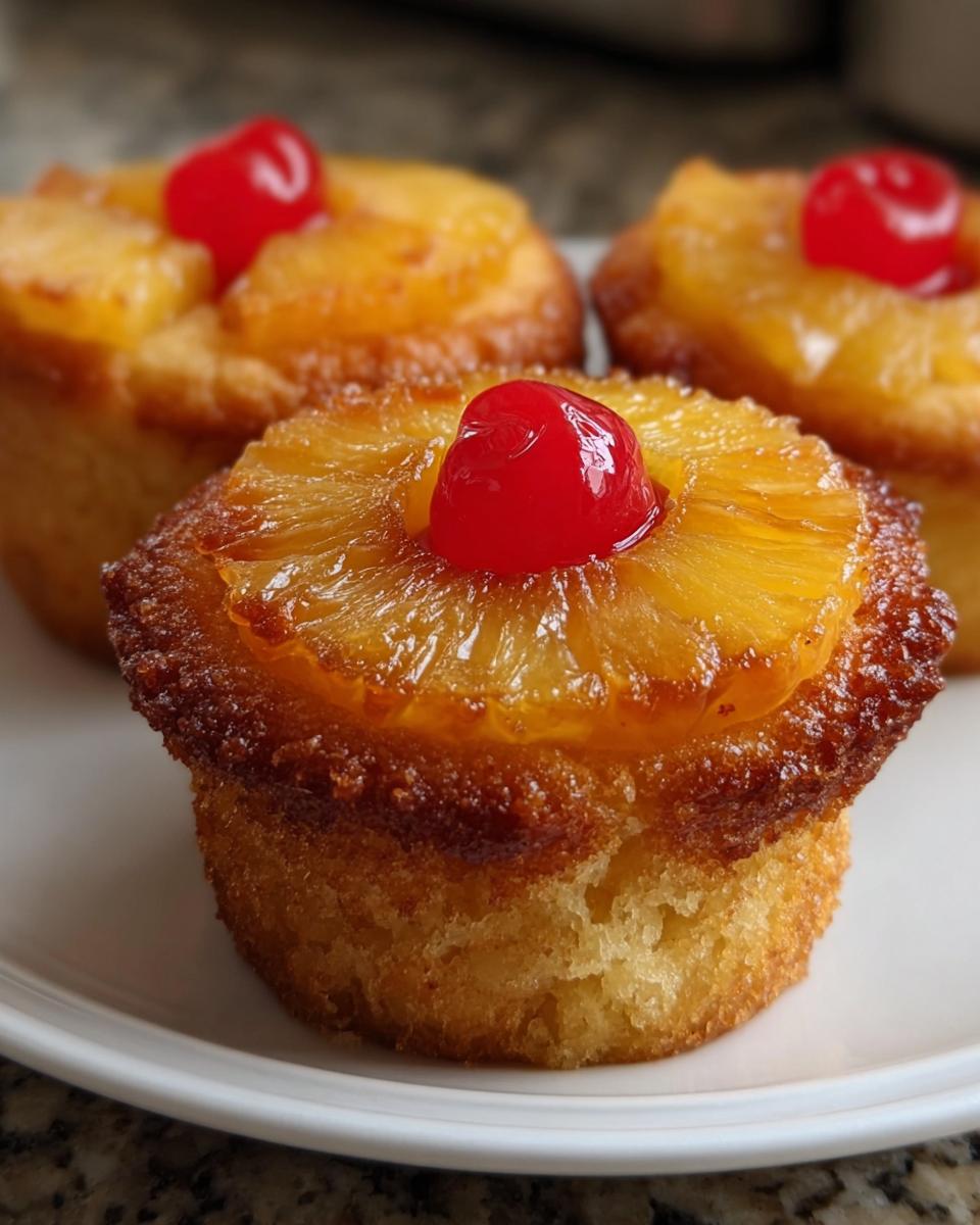 Pineapple Upside Down Cupcakes - detail 2