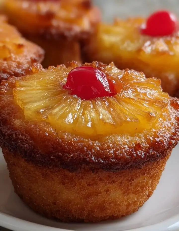 Pineapple Upside Down Cupcakes