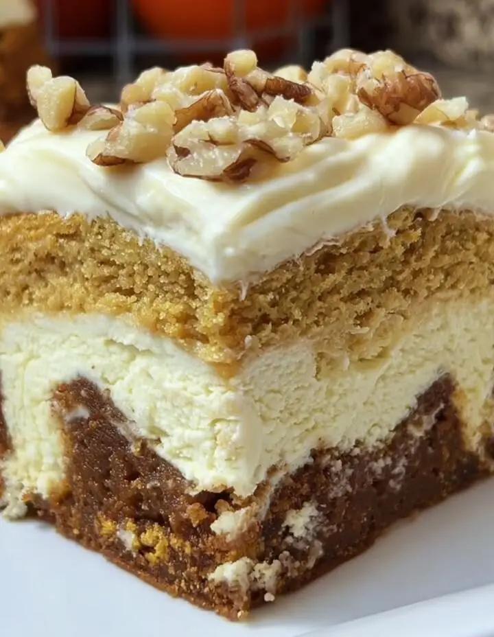 Pumpkin Cake Cheesecake