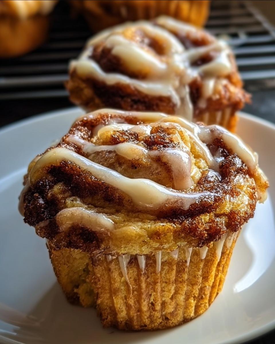 Pumpkin Cinnamon Roll Muffins - detail 3