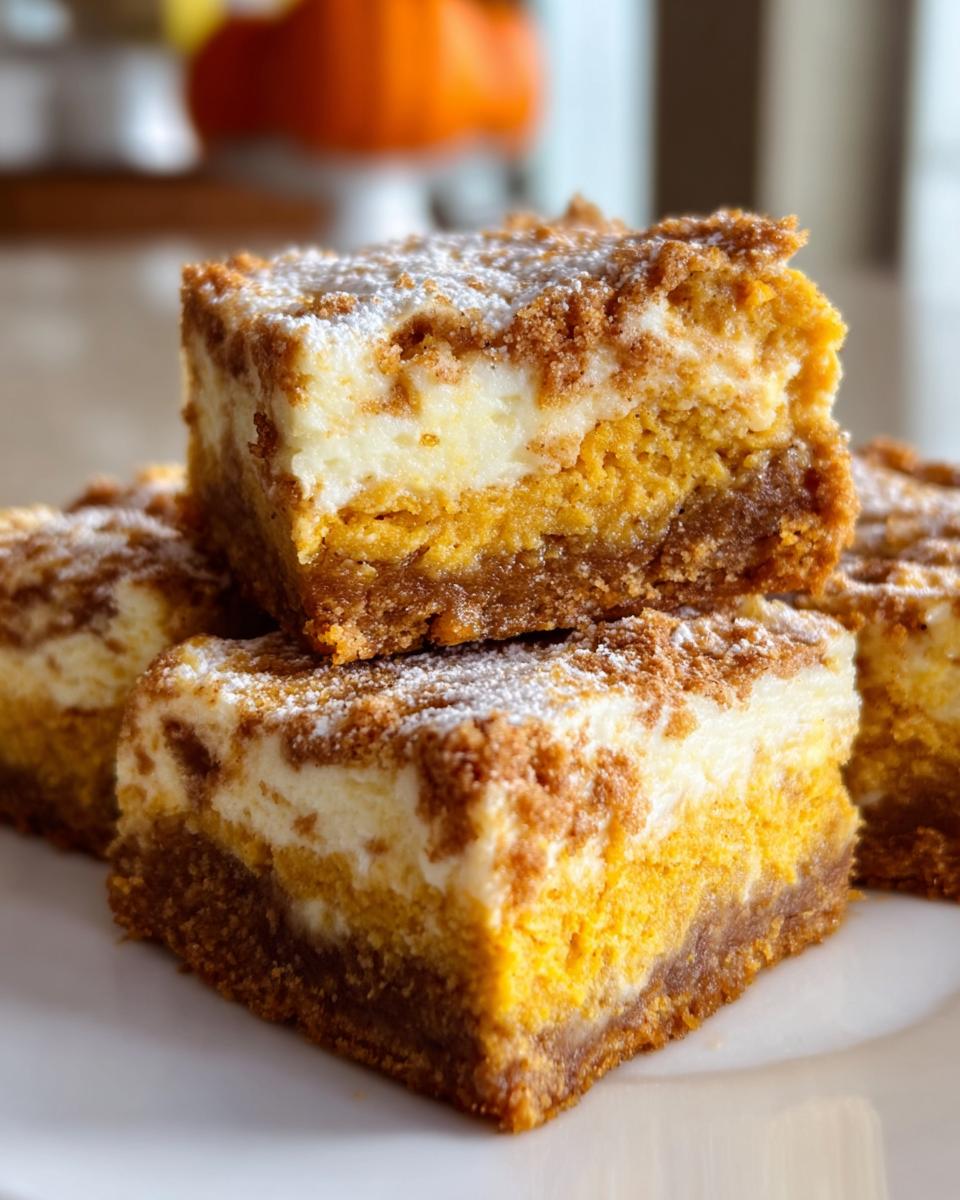 Pumpkin Cream Cheese Dream Bars - detail 1