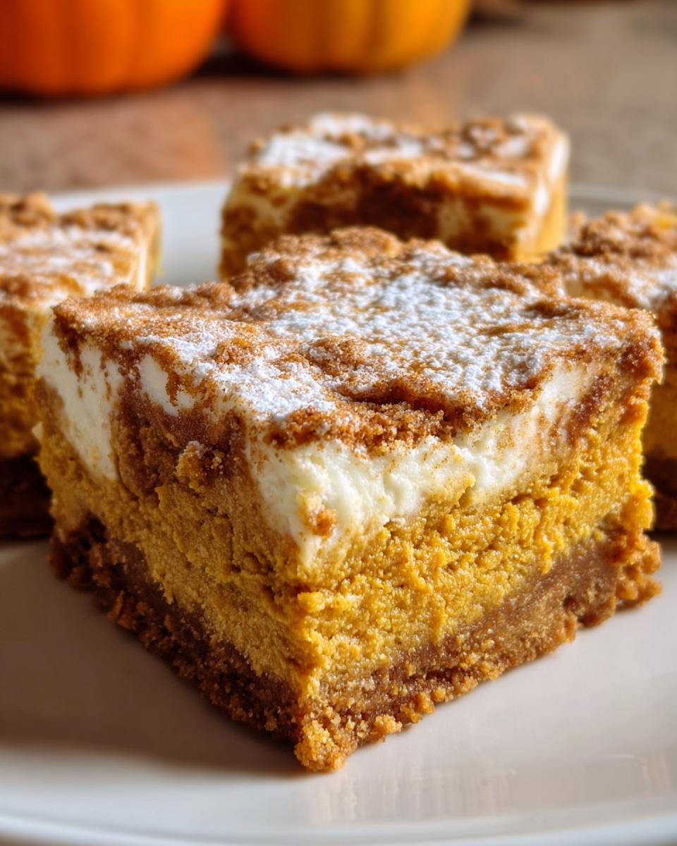 Pumpkin Cream Cheese Dream Bars - detail 2