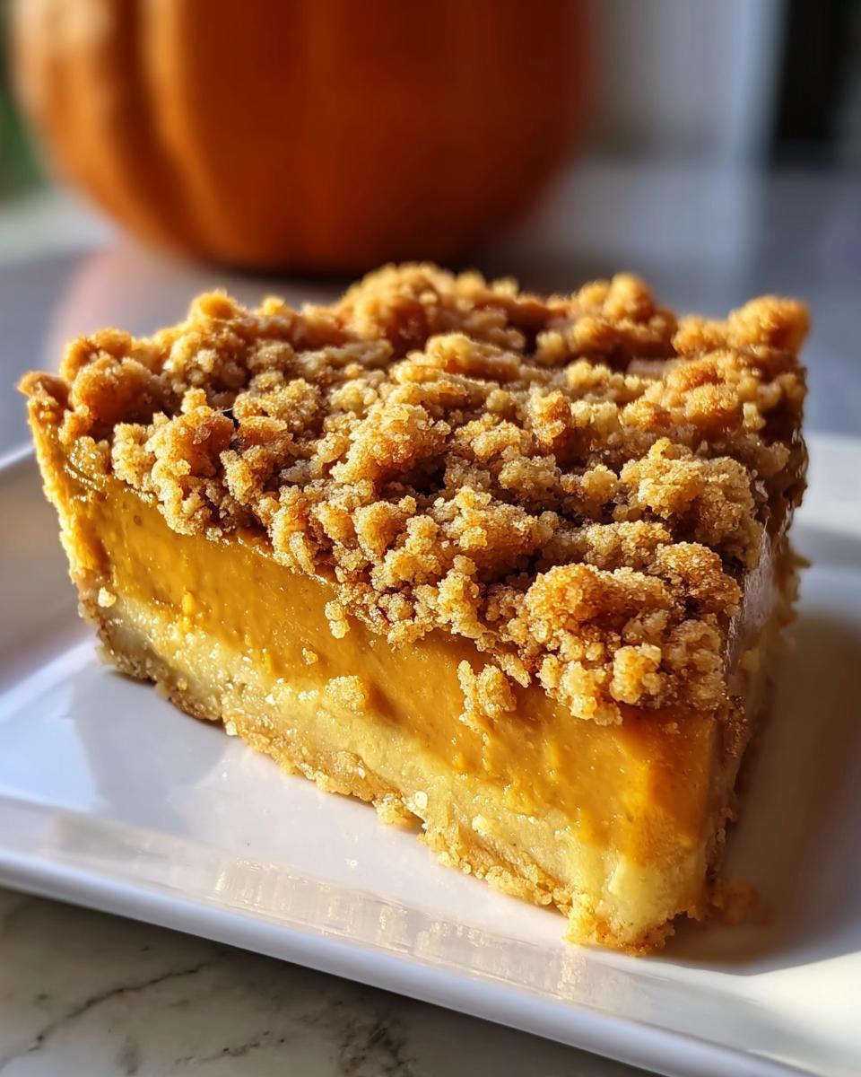 Pumpkin Pie Crumble - detail 1