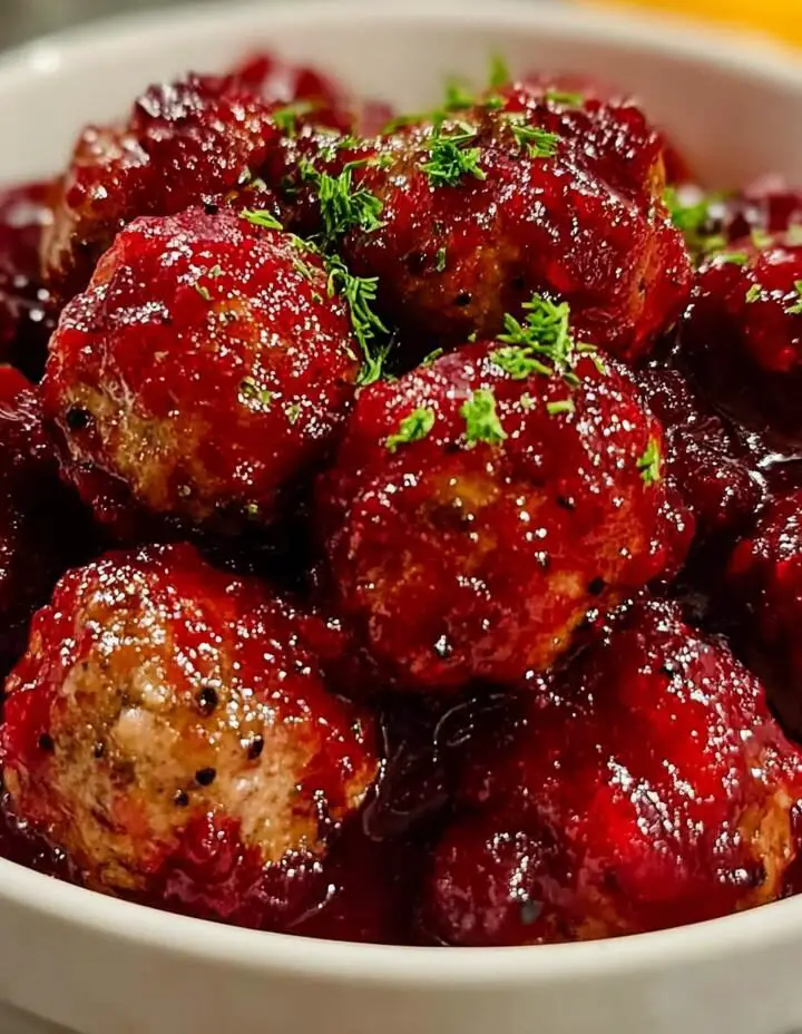 Quick Christmas Cranberry Meatballs for Festive Gatherings