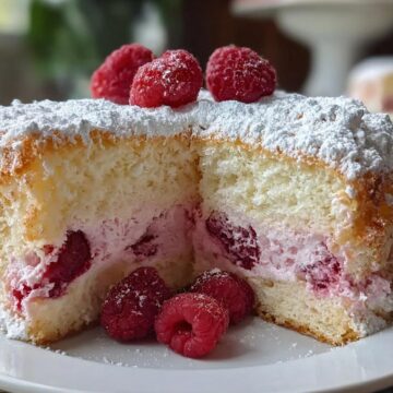 Raspberry Angel Food Cake