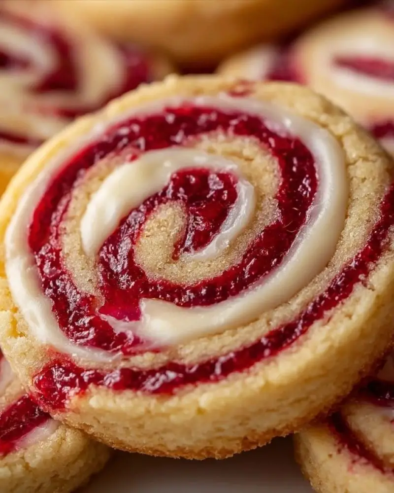 Raspberry Cheesecake Cookie Swirls