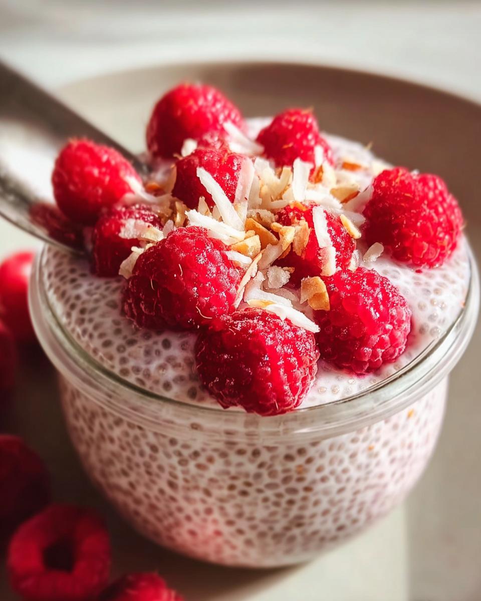 Raspberry Chia Pudding - detail 2