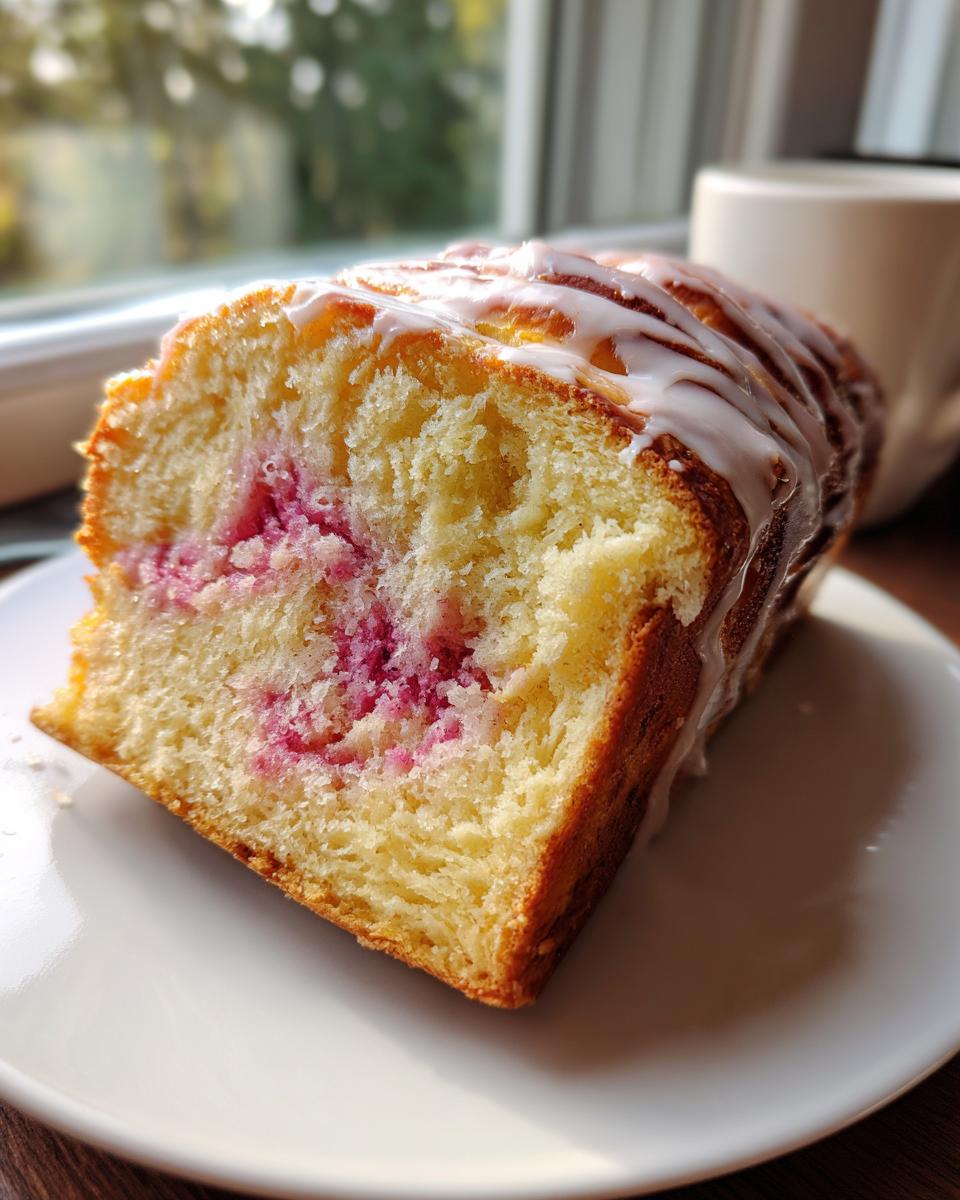 Raspberry Swirl Brioche Loaf - detail 1